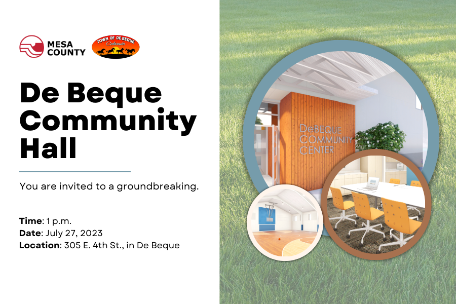 De Beque Community Hall groundbreaking invite