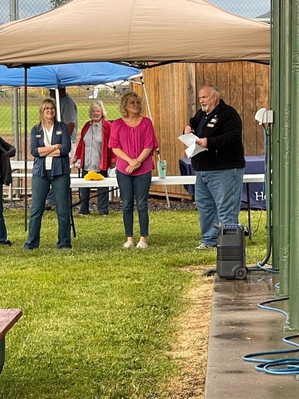 Mesa County Commissioner Janet Rowland attendees the town of Collbran's National Night Out event.