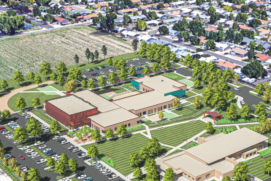 A rendering of the Clifton Community Campus 