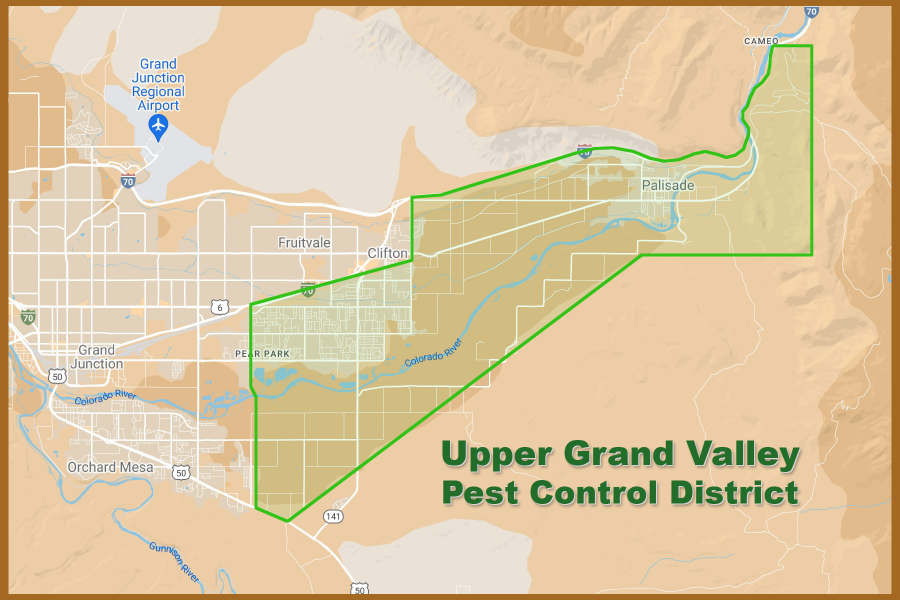 Upper Grand Valley Pest District Map
