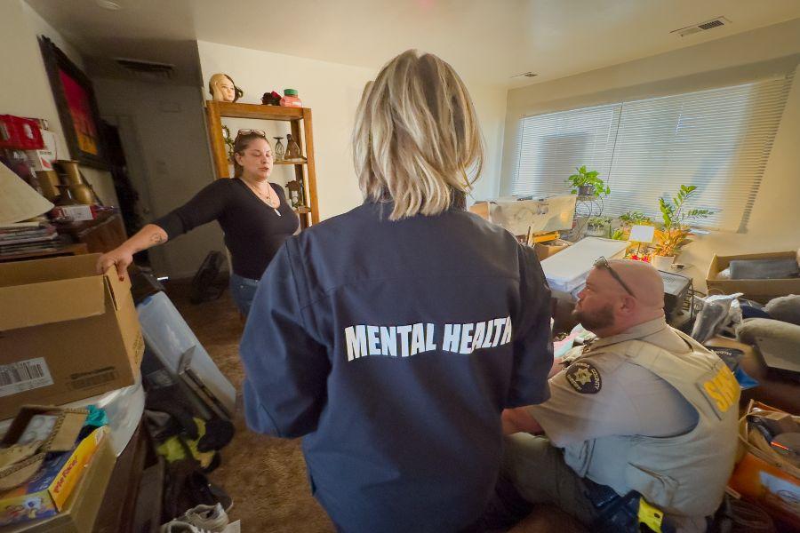 A Sheriff Deputy and a Clinician respond to a mental health call