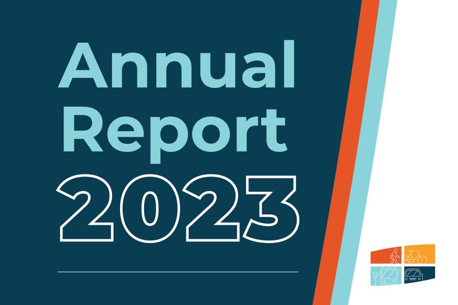 Cover page of the Regional Transportation Planning Office's 2023 Annual Report.