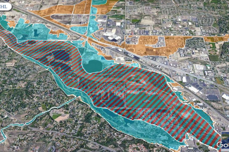 FEMA National Flood Hazard Layer Map of Mesa County.